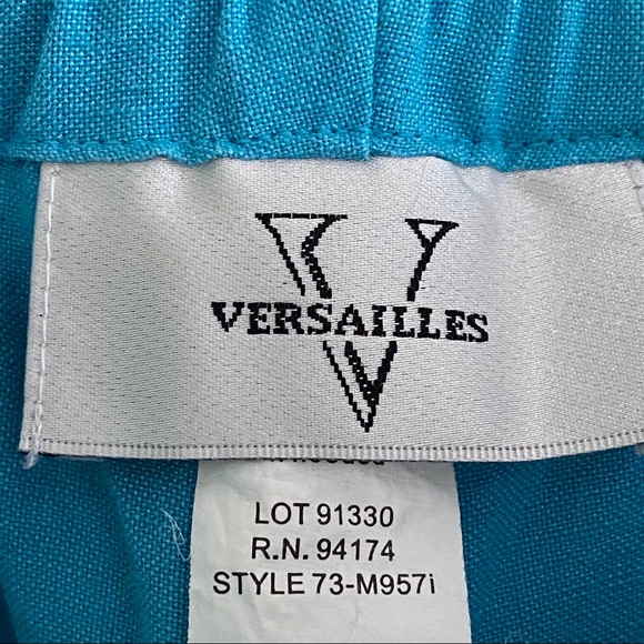 Versailles Capri Cropped Linen Pants - Picture 4 of 8